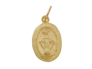 14k Gold Filled Virgin Mary Charm-- (GF/CH0/CR22) - Beadspoint