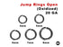 Sterling Silver Oxidized Handmade Artisan Open Jump Rings, 5 Sizes, (OX-JR20-O)
