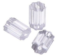 50 Pieces, 3.2x3.6 mm Small Surgical Plastic Flower Shaped Clutch-Stopper-Earring Back, (RBS-001)