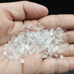 50 Pieces, 3.2x3.6 mm Small Surgical Plastic Flower Shaped Clutch-Stopper-Earring Back, (RBS-001)
