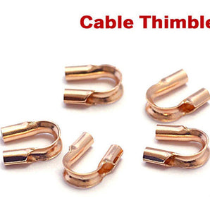 14k Rose Gold Filled Cable Thimble, (RG-302)