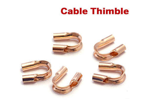 14k Rose Gold Filled Cable Thimble, (RG-302)