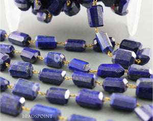 Lapis Nuggets Rosary Chain, (RS-LAP-162) - Beadspoint