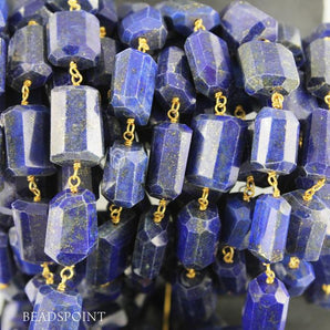 Lapis Nuggets Rosary Chain, (RS-LAP-162) - Beadspoint