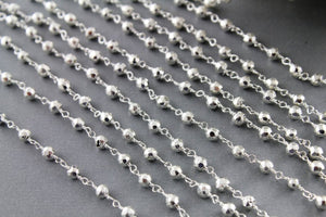 Silver Pyrite Wire Wrapped Rosary Chains, (RS-SPY-1) - Beadspoint