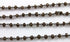 Smokey Topaz Faceted Wire Wrapped Rosary Chain in Antique Rhodium, 3 mm, (RS-STP-85)