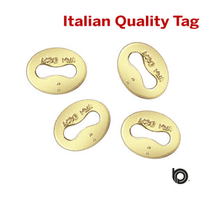 4 Pcs, 14k Gold Filled Italian Quality Tag, (GF-782) - Beadspoint