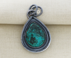 Sterling Silver Turquoise Pendant,  (SP-5271) - Beadspoint