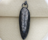 Sterling Silver Orthoceras Fossil pendant, (SP-5280)