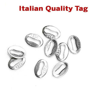 Sterling Silver Italian Quality Tag, (SS/504)