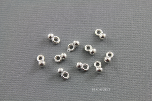 Sterling Silver Ball Drop Loop-10 Pieces, (HT 1007) - Beadspoint