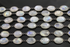 Rainbow Moonstone Oval Faceted Bezel Chain in Antique Rhodium, 11x10 mm,  (BC-RNB-144)