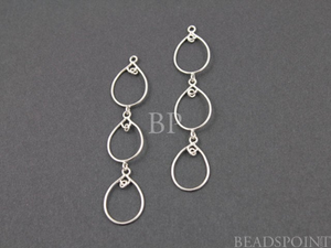 Sterling Silver Three Tear Drop, (SS/746) - Beadspoint