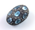 Pave Diamond Aquamarine Bead, (DF-BD-200)