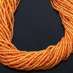 Fanta Topaz Faceted Rondelle Beads, (FANTARNDL) - Beadspoint