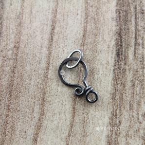 Sterling Silver Clasp Curled End,2 Pieces, (SS/999) - Beadspoint