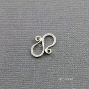 Sterling Silver S Hook Clasp, (SS/998/A) - Beadspoint