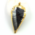 Black Obsidian Electroplated Arrowhead, (BZC9026/BOBS/LG)