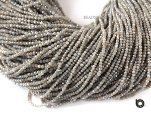 Mystic coated Labradorite Micro Faceted Rondelle Beads, (MYSLAB-2.5RNDL) - Beadspoint