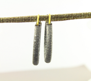 Pave Diamond Hoops Earrings, (Earr-076) - Beadspoint