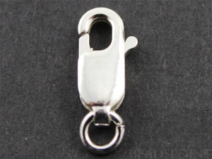Sterling Silver Lobster Clasp w/Open Jump Ring, (SS/851) - Beadspoint