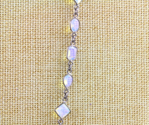 Faceted Bezel Chain, (BC-OPL-103) - Beadspoint