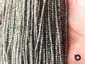 Mystic coated Labradorite Micro Faceted Rondelle Beads, (MYSLAB-2.5RNDL) - Beadspoint