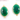 Green Onyx Faceted Oval Bezel Connector, (BZCT5003) - Beadspoint