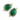 Green Onyx w/ White Sapphire Connector, (GRXWTZ-A203) - Beadspoint