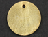 Gold Vermeil Flat Round Circle Disc, (VM/6577/15)