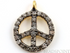 Pave Diamond Peace Charm, (DCH/CR15)