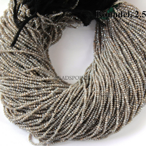 Mystic coated Labradorite Micro Faceted Rondelle Beads, (MYSLAB-2.5RNDL) - Beadspoint