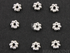Brush Sterling Silver Tiny Daisy Spacer,10 Pieces(BR/6300/3)