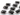Black Onyx Faceted Chicklet Bezel Connector, (SSBZC7453) - Beadspoint