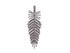 Pave Diamond Large Feather Pendant, (DPL-2384)