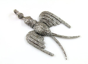 Pave Diamond Bird Pendant -- DP-1412 - Beadspoint