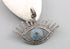 Pave Diamond Enamel Large Evil Eye Pendant, (DP-1470)