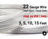 22 Gauge Fine Silver Round Half Hard or Dead Soft Wire