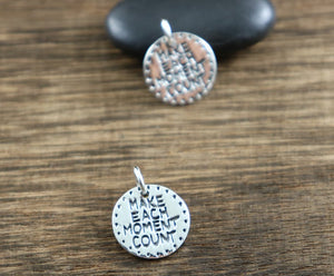 Sterling Silver Make Each Day Count Charm --SS/CH2/CR76 - Beadspoint