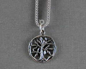 Sterling Silver Artisan Tree of Life Charm -- SS/CH4/CR125 - Beadspoint