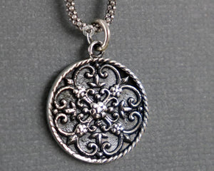 Sterling Silver Artisan Tree of Life Charm -- SS/CH4/CR134 - Beadspoint