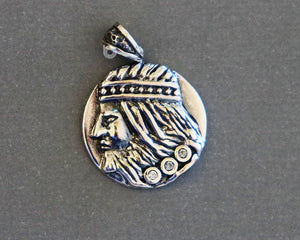 Sterling Silver Marcus Aurelius Charm  -- SS/CH11/CR29 - Beadspoint