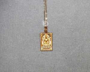 24K Gold Vermeil Over Sterling Silver Buddha Charm-- VM/CH2/CR83 - Beadspoint