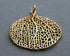 Gold Vermeil Over Sterling Silver Moth Feather Charm -- VM/CH4/CR116