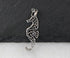 Sterling Silver Artisan  Seahorse Charm -- SS/CH7/CR107