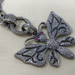 Pave Diamond Butterfly Pendant -- DP-1988 - Beadspoint