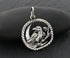 Sterling Silver Raven and Moon Charm -- SS/CH7/CR109
