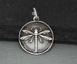 Sterling Silver Dragonfly Charm-- SS/CH6/CR54 - Beadspoint