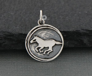 Sterling Silver Horse Charm  -- SS/CH7/CR98 - Beadspoint