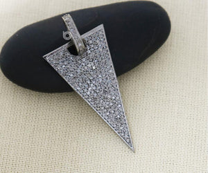 Pave Diamond Arrowhead Pendant -- DP-2006 - Beadspoint